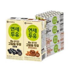 연세두유 뼈를생각한 고칼슘 두유 검은콩 아몬드 180ml 96팩, 검은콩 96팩