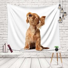 머스트해브템 가림천 선반가리개 공간분리커튼 냉장고가리개 베란다가림막 간이중문 수납장가리개 패브릭가벽 가림커튼 다용도실커튼 패브릭포스터(설치도구 포함), 프리티퍼피