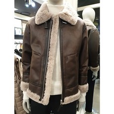 테이트 KAAW9-UGJ040 브라운컬러 레더 무스탕