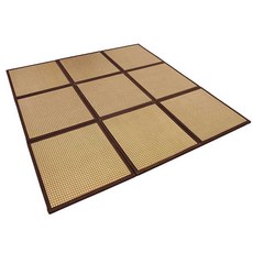 일본식 바닥 다다미 매트 장판 주택 깔개 멍석 돗자리, 그린(60X60cm) 2개, 1개