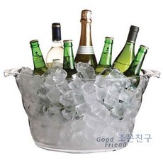아크릴 타원 와인쿨러 주방용품, 1개, 상세 설명 참조