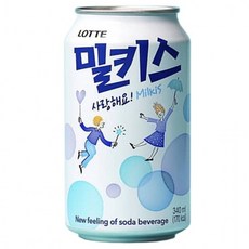 밀키스 탄산음료, 340ml, 48개