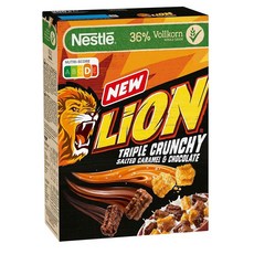 Nestle 네슬 라이온 시리얼 트리플 크런치 솔트 카라멜 앤 초콜릿 300g x4팩