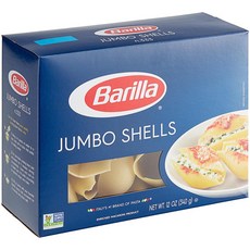 Barilla Jumbo Shells Pasta 바릴라 점보 쉘 파스타 12 oz 340g 12팩, 12개