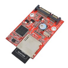 MMC SD SDHC 2.0 SATA-SD 고속 어댑터 카드 카드-SATA HDD 보안 디지털 변환, [01] Red, 1개