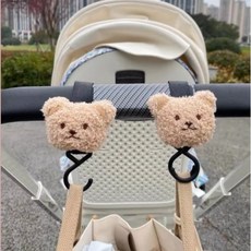 다기능 액세서리 후크 유모차 캐릭터 후크, 1개, 브라운곰