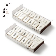 [달방아] 백설기+꿀설기, 2개, 60g