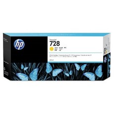 HP728 노랑 대용량(300ml) 잉크 F9K15A 디자인젯 T730 T830, 1개