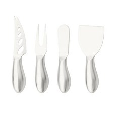 매트 로즈 골드 치즈 나이프 다기능 주걱 버터 요리 도구 주방, 4.4Pcs Silver A, 1개