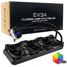 EVGA CLC 360mm All-in-one RGB LED CPU Liquid Cooler 3X FX12 120mm PWM Fans Intel AMD 5 Yr Warra, One Color_CL36, 상세 설명 참조0, 상세 설명 참조0