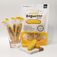 애견 덴탈 치석바게트 피부간식 푸들 댕댕이 강쥐 오래씹는 저지방, 200g, 1개