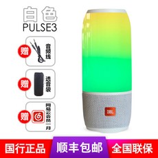 JBL Pulse 4 펄스 4 방수 블루투스 스피커, PULSE3 화이트 + 투명가방