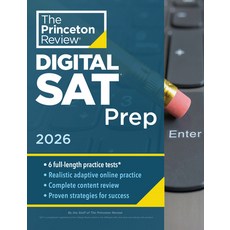 (영문도서) Princeton Review Digital SAT Prep 2026: 4 Full-Length Practice Tests (2 in Boo... Paperback, English, 9780593518359 English, 9780593518359
