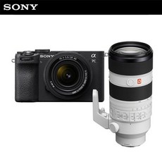 소니 카메라 A7C2L 블랙 (SEL2860 렌즈킷) + SEL70200GM2 망원 줌렌즈 / 풀프레임 컴팩트 알파