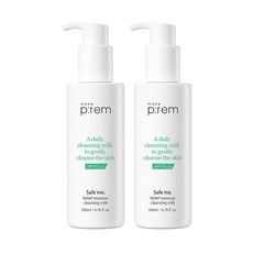 메이크프렘 세이프미 모이스처 클렌징밀크 200ml X 2 | Make p:rem Safe Me Relief Moisture Cleansing Milk