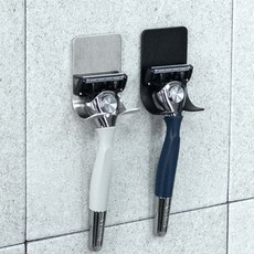 304 스테인리스 면도기거치대 홀더 걸이, 1개, 블랙, 블랙