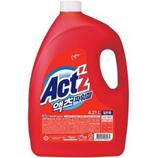 액츠 파워젤 드럼용 액상세제 본품, 4개, 4.1L