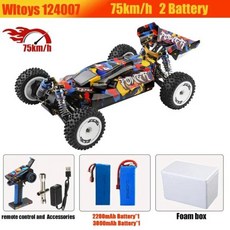 WLtoys 124007 1:12 전기 4WD 레이싱 카 고속 RC 자동차 원격 제어 드리프트 크롤러 3000mAh 75 km/h