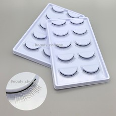 메이크업실기 일회용 연습용 속눈썹 6mm 10개입 X 10팩, 10개