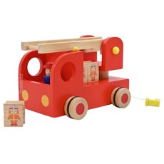 Ed.Inter 木玩系列 玩具車, 森林消防車 Set, 1組