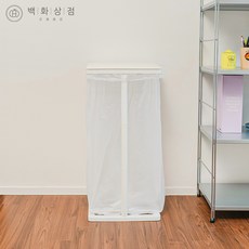 백화상점 재활용 쓰레기 분리수거함, 화이트, 1개
