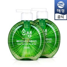 순샘 주방세제 500ml(용기)x2개(자몽 피톤치드)25969817 애경, 순샘 베이킹소다 피톤치드 500mlx2개