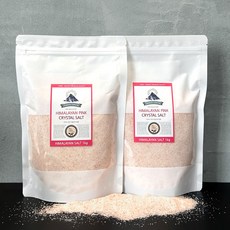 푸리오 히말라야 핑크솔트 고운소금 1+1, 1kg, 2개