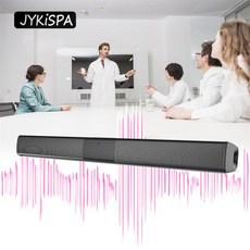 블루투스 Aux 3.5mm 스테레오 서라운드 음악 스마트 스피커 컬럼 사운드 바 컴퓨터 PC 노트북 서브 우퍼 극장 tv용, 없음, 1) soundbar