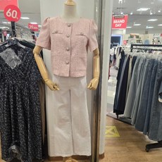 오프리미츠 HC26 80%가격인하 큐티 기본 트위드 진주버튼 크롭 재킷 코코니아 B22jk2508