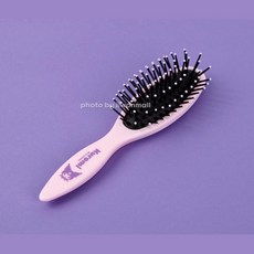 부드러운 빗질 퍼플 타원형 가벼운 브러시 아동빗 5세, 1개