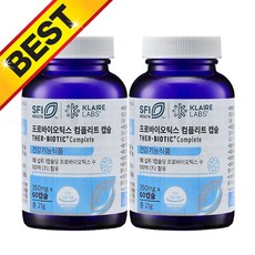 클레어랩스 닥터피엔티 프로바이오틱스 컴플리트 유산균 350mg X 60캡슐 (2개), 60정, 2개 - 닥터머콜라유산균