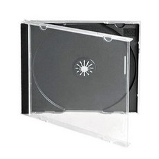 투명 블랙 소장용 만들기 제작 데이터 자료 DVD 디브이디 백업 CD 씨디 보관 싱글 케이스 공케이스 보관함, A 투명, 1개