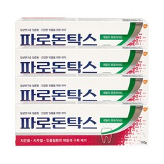 파로돈탁스 데일리 후로라이드 치약 100g, 4개