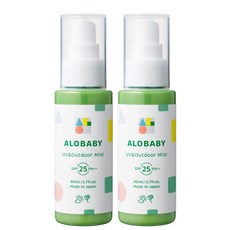 UV & 자외선 차단제 아로 베이비 아웃도어 미스트[디트 미사용 자외선, 2개, 80ml