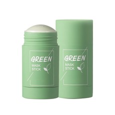 녹차 퓨리 파잉 클레이 스틱 마스크 오일 컨트롤 솔리드 마스크 딥 클리닝 모이스춰 라이징 마스크, 1 조각