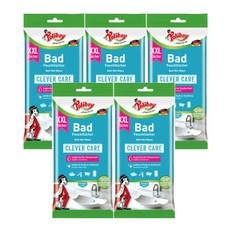 폴리보이 polyboy Bad 욕실 전용 세정티슈 24매 x 5팩 독일 클레버케어 싱크대 변기 샤워기 욕조 타일 세균 청소, 5개