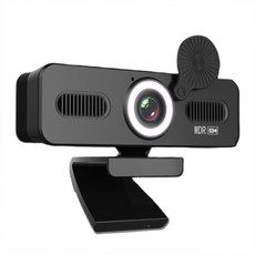 웹캠 1080p/2K/4K 컴퓨터 PC WebCamera 내장 마이크 ＆ 라이브 방송을위한 커버, 채우기 빛이있는 2K
