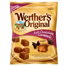 Werther's Original 道地的偉特 焦糖夾心軟糖 巧克力口味, 1包, 100g