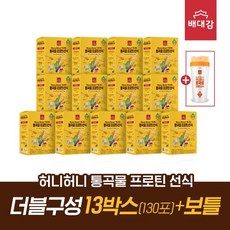 허니허니 통곡물 프로틴 선식 130포 13박스+쉐이커 더블구성, 300g, 13개