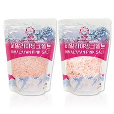 유지앤 히말라야 핑크솔트 300g 1봉, 고운입자300g 1봉