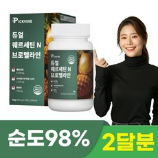 픽바인 브로멜라인 퀘르세틴 파파인, 1개, 60정
