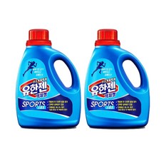 유한젠 산소계 표백제 스포츠 액상 용기1.4L x2개, 1.4L, 2개