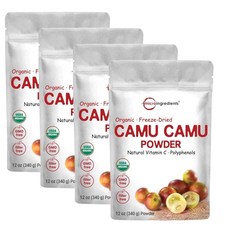 마이크로인그레디언트 카무 카무 파우더 Micro Ingredients Camu Camu Powder, 340g, 4개