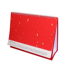 투마로우마켓 탁상용스케줄러 0085동몽 수취방 신축 한 송이 백랍 염색 서예 중국화 작품이다 종이 만년 레드 글쓰기 캘린더, 2021 새해 한 송이 탁상용달력 （