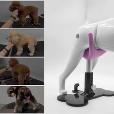 애견 미용체어 셀프 반려동물 의자 애견샵 받침대 선반 목욕 거치대 다이 스탠드, 2. 진회색 세트(긴 막대+짧은 막대)