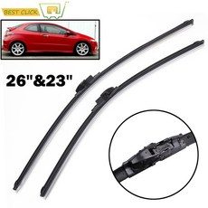 Misima 26 23 Honda Civic 용 앞 유리창 와이퍼 블레이드 8 유럽 버전 2005 2006 2007 2008 2009 2010 2011, 1개