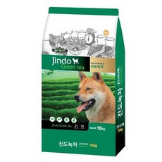 [우성] 진도 플러스 녹차 10kg 강아지사료, 단품, 단품