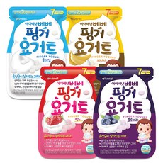[아이배냇] 베베 핑거 요거트 4종세트 (7개월부터), 선택:플레인+딸기+바나나+블루베리