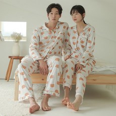 간절기체크곰돌이잠옷 TOP01