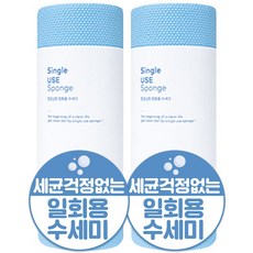 깔끔상회 뜯어쓰는 일회용 수세미 롤타입 60매, 2개